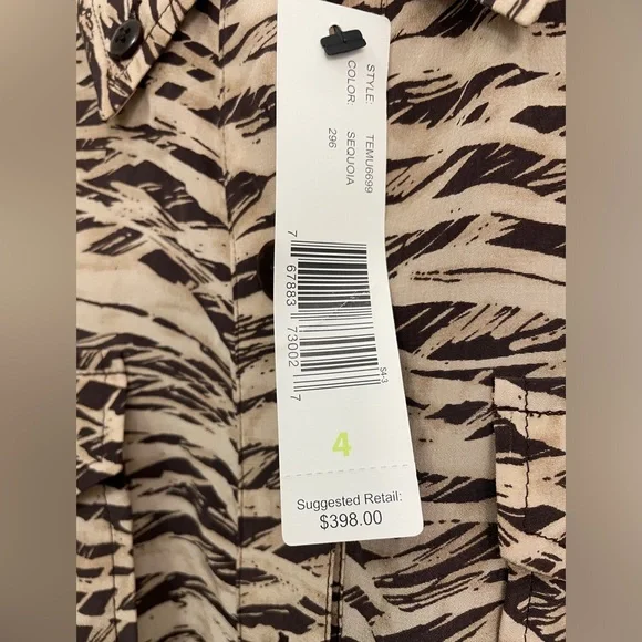 Ellen Tracy 100% Silk Sequoia Midi Dress - Picture 11 of 14